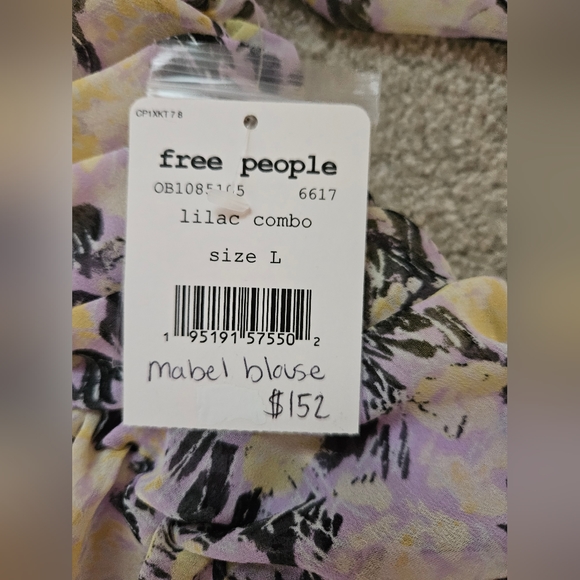 NWT Free People Mabel blouse size Large - Picture 4 of 4